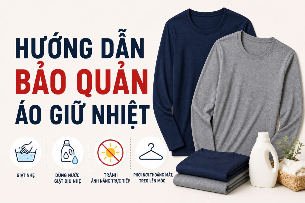 Hướng dẫn bảo quản áo giữ nhiệt tránh dão