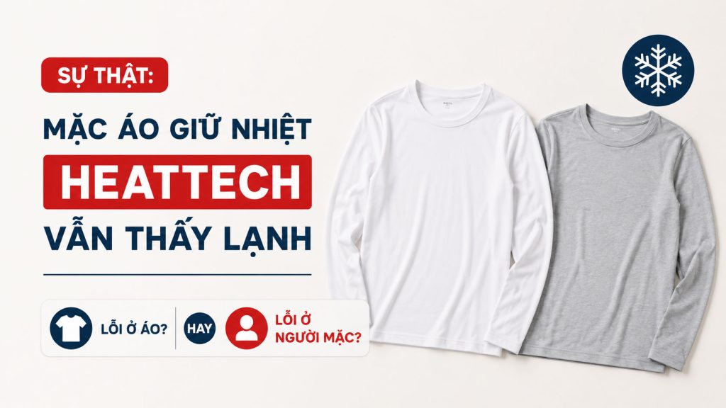 Sự thật: Mặc áo giữ nhiệt Uniqlo HEATTECH vẫn thấy lạnh, lỗi ở áo hay lỗi ở người mặc?