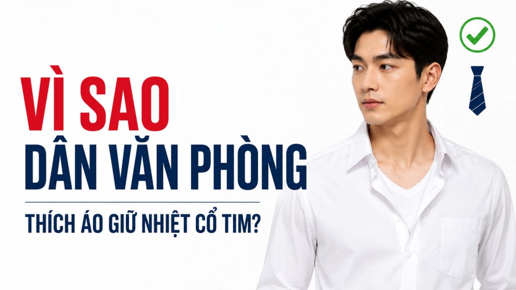 Vì sao dân văn phòng thích áo giữ nhiệt nam cổ tim Uniqlo HEATTECH?