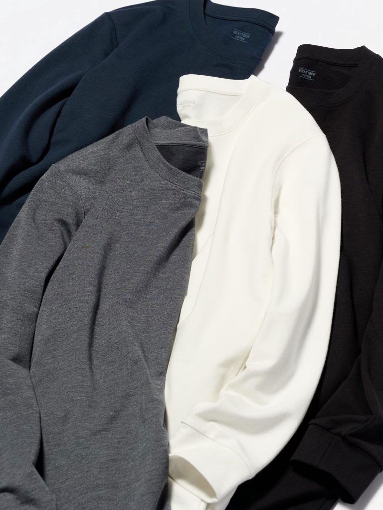 Bảng màu Áo giữ nhiệt nam cổ tròn Uniqlo Heattech Extra Warm Nhật Bản