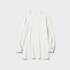Áo giữ nhiệt nam cổ tròn Uniqlo Heattech Extra Warm Nhật Bản màu trắng 01 OFF WHITE
