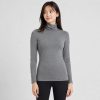 Áo giữ nhiệt nữ cổ lọ Uniqlo Heattech Extra Warm Nhật Bản màu xám 08 DARK GRAY