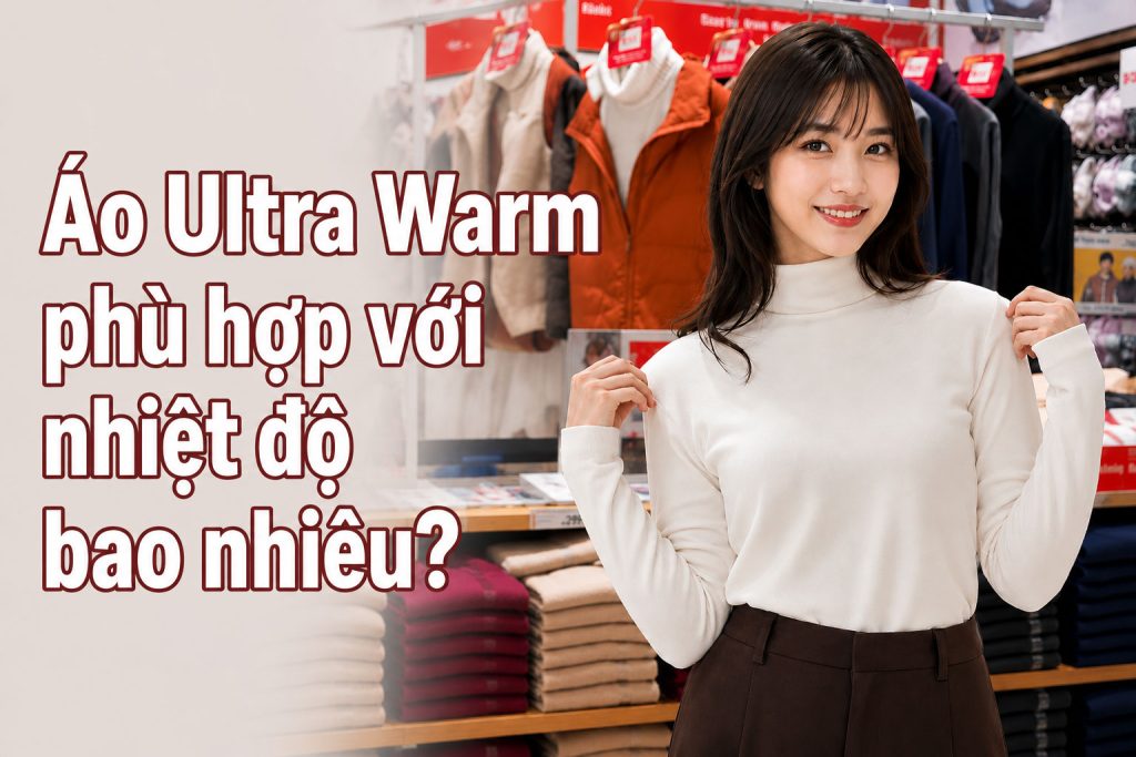 Áo Giữ Nhiệt Nữ Uniqlo Heattech Ultra Warm Phù Hợp Với Nhiệt Độ Bao Nhiêu?