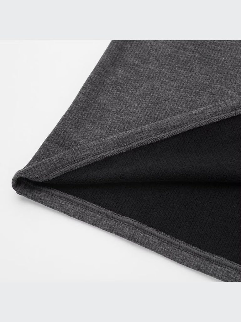 Chất vải áo giữ nhiệt nữ cổ 3 phân Uniqlo Heattech Ultra Warm