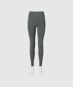 Quần giữ nhiệt nữ Uniqlo Heattech Ultra Warm Nhật Bản màu xám 08 DARK GRAY
