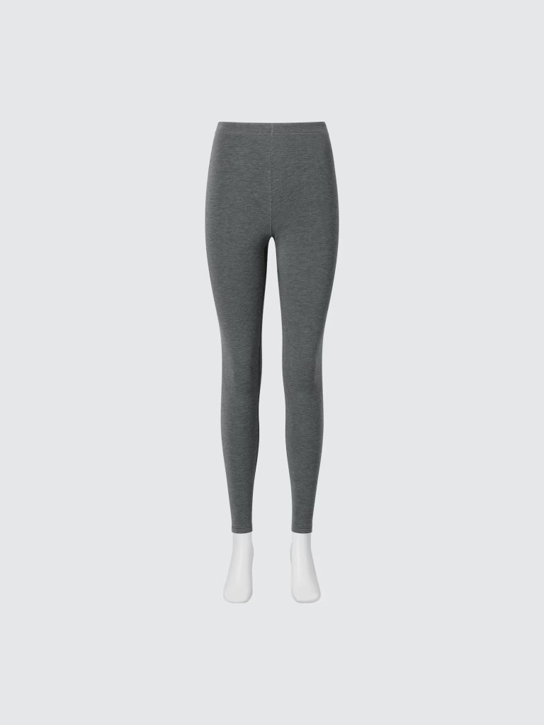 Quần giữ nhiệt nữ Uniqlo Heattech Ultra Warm Nhật Bản màu xám 08 DARK GRAY
