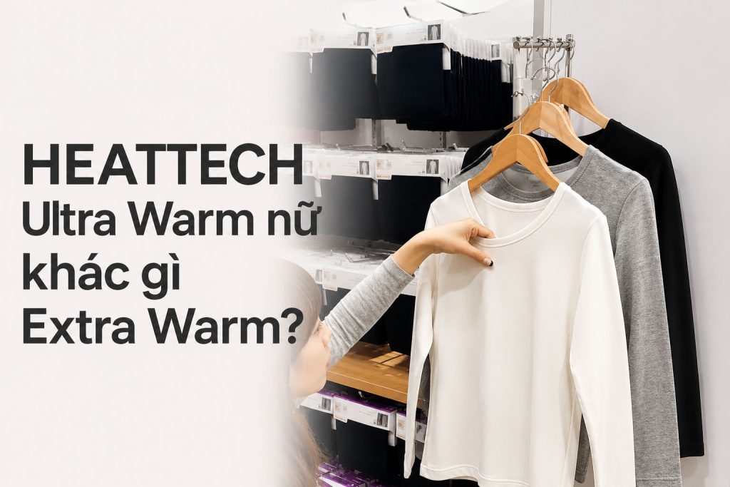 Áo giữ nhiệt Uniqlo HEATTECH Ultra Warm nữ khác gì Extra Warm?